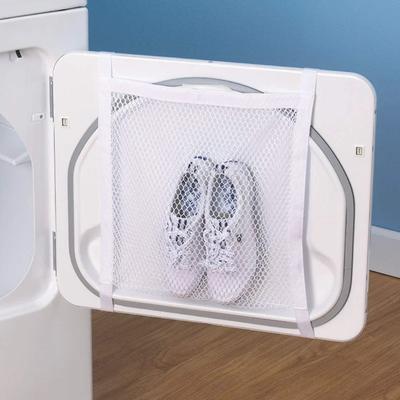1 Stück Sneaker Trocknerbeutel, Trocknertür Schuhnetz mit elastischen Bändern, Sneaker Wäschebeutel für Schuhe, 40x40cm