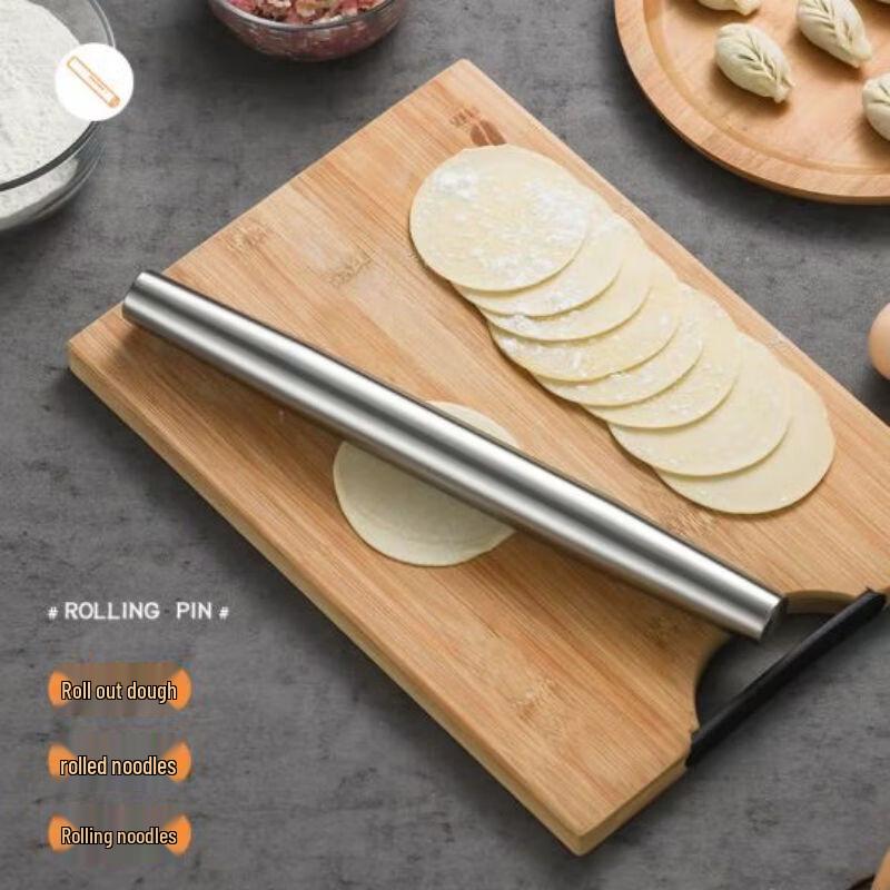 IBOER 304 Stainless Steel Rolling Pin 3-pack