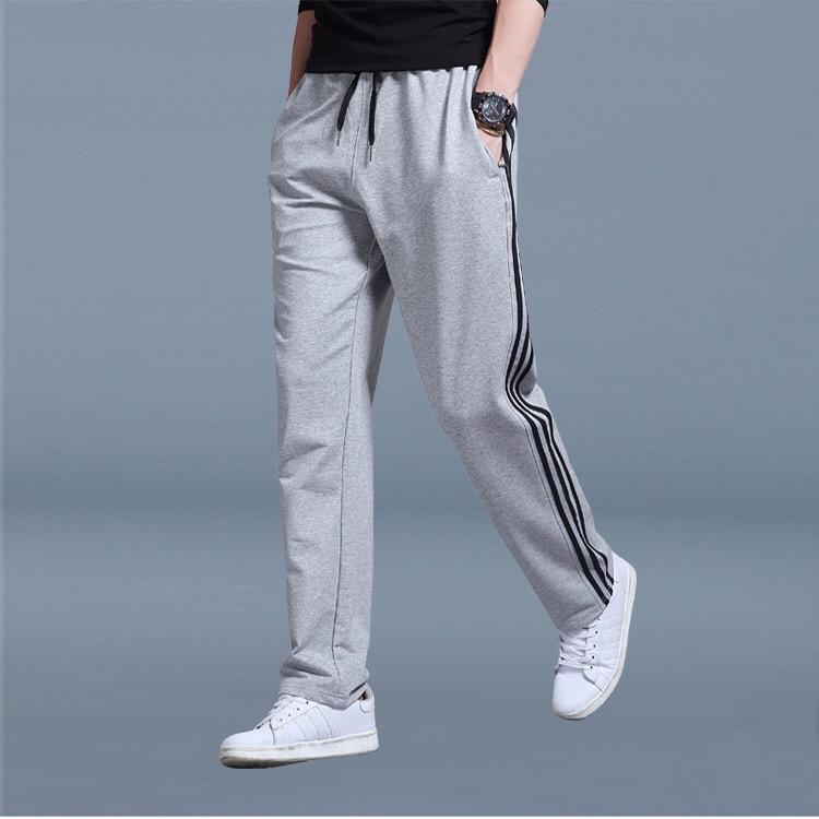 Lucky Black Cat Sweatpants Herenbroeken Grote maten Losse casual Studenten Sweatpants Heren Rechte broeken Lange broeken L grijs