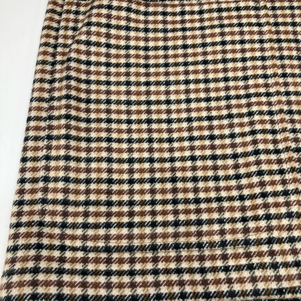 UNITED ARROWS 1122-110-6163 Beige X Brown Houndstooth LOVAT Tailored Jacket Jacket 46 Beige / brownUsed