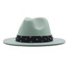 New Fashionable and Elegant Jazz Hat, Spring, Autumn and Winter Belt Woolen Casual Fashion Big-brimmed Lady Jazz Hat