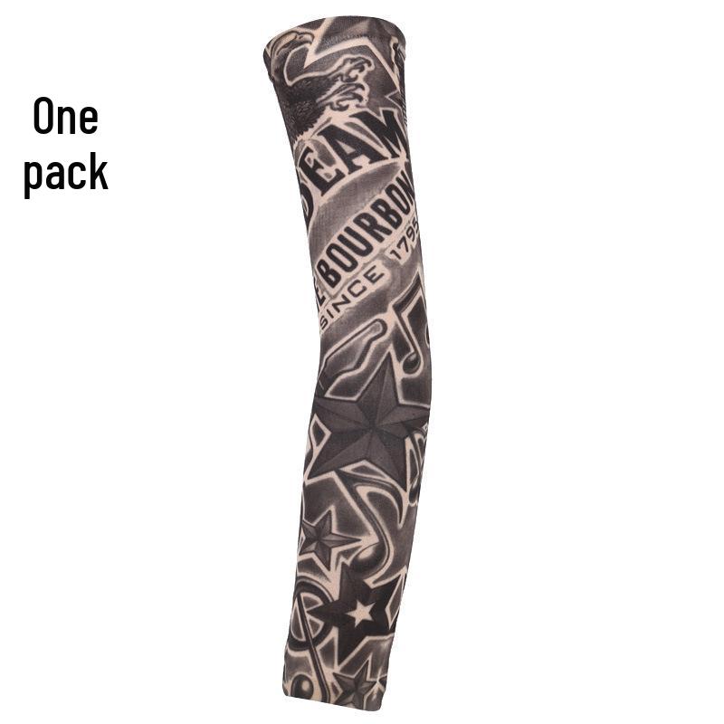 

Seamless Outdoor Flower Tattoo Arm Sleeve - UV Protection for Cycling in Various Colors