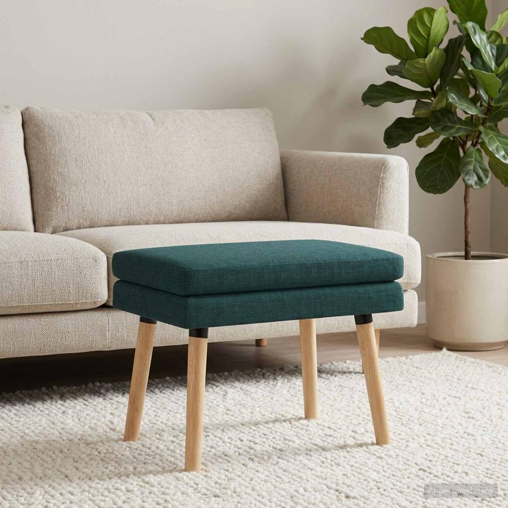 Double Layer Bench Dark Green 60 X 40 X 46 Cm Fabric