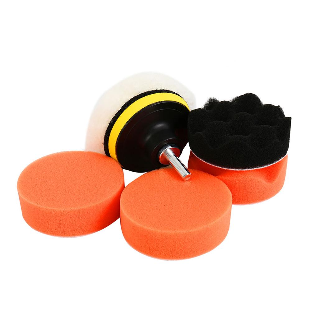 

3-дюймовый губчатый полировальный круг, восковые подушечки, набор для полировки и чистки для полировальной машинки, дрели, колесо, полировка автомобиля, удаление царапин, набор