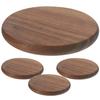 ULDIGI Set of 4 Wooden Coasters, 3.46 Inch Square, Heat-Resistant Cup Mats, Dining Table Placemats, Home Kitchen Table Protectors