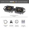 Outdoor Dual-Head High-Fire Folding Camping Stove
