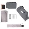 1 Person Camping Tent Gray and Orange Waterproof
