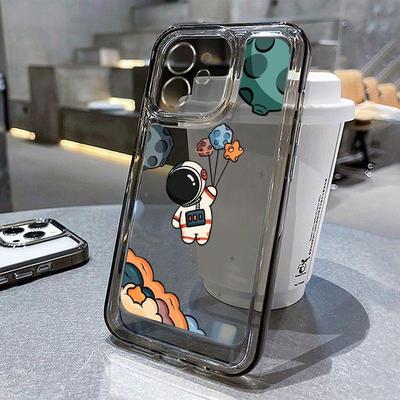 Applicable To iPhone11Pro Mobile Phone Case Transparent Male P11pro Personalized Anti-drop Soft Case 11promax Astronaut