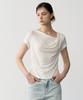 BIBYSEOB Twist Drape T-Shirt White [T62]