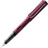 LAMY Black Purple Fountain Pen Ergonomic Grip and Steel Size F Lightweight Aluminum Body Includes LAMY T10 Blue Cartridge AL-star - Nib, - - -