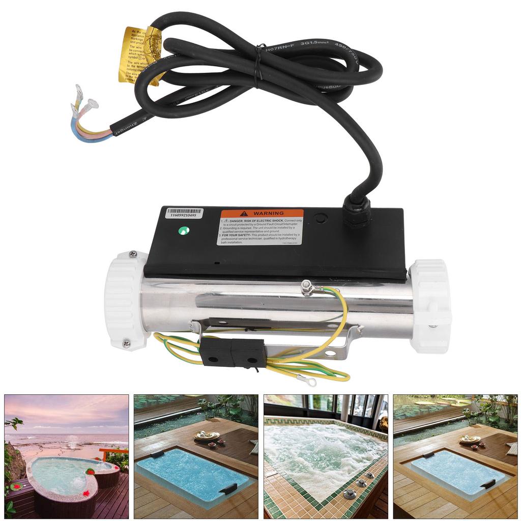 1KW Electric Thermostat Massage Bathtub SPA Hot Tub Water Heater IPX5 Waterproof