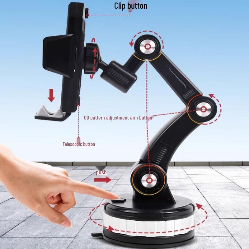 Shockproof Off-Road Truck Excavator Large Suction Cup Phone Holder