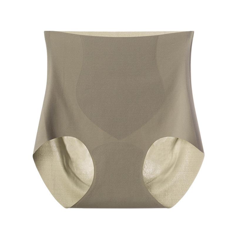 Women High Waist Large Size Seamless Antibacterial Tummy Control Hip Lifting Panties