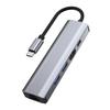 5 In 1 TYPE-C To USB3.0*1+USB2.0*1+PD100W/USB-C Data+HDMI+100M Network Card PC