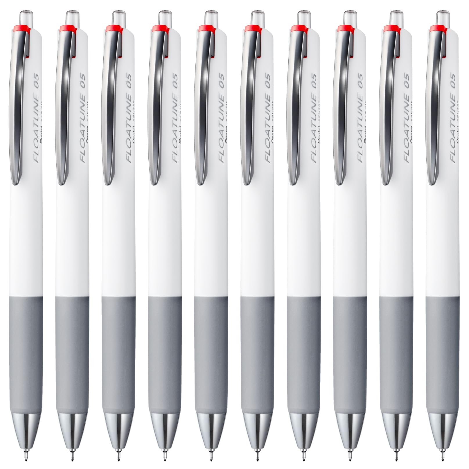 

Шариковая ручка Pentel Flow Tune, масляная, 0,5 мм, красная, набор из 10 штук, BZN205-B