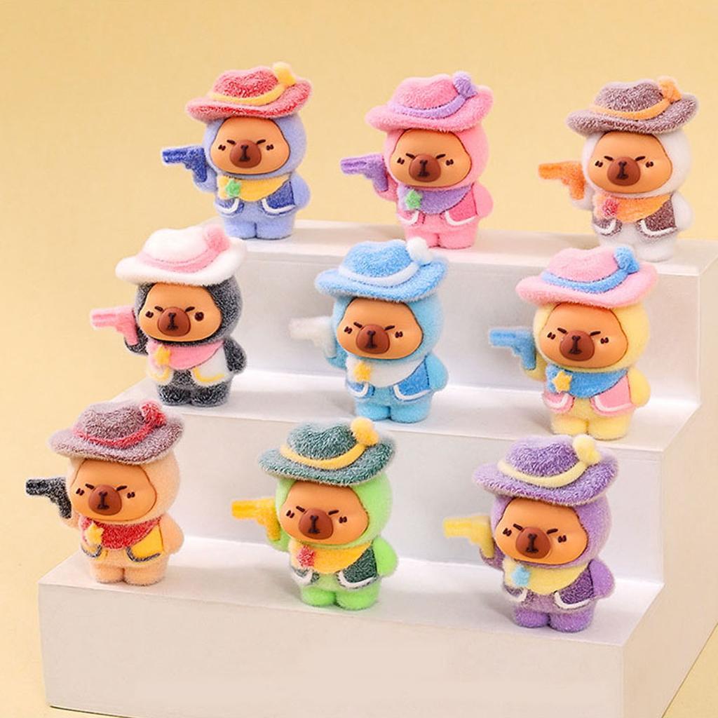New Mini Healing Flocking Doll Ornaments Fashionable Action Figures Desktop Office Car Decorations Creative Gifts