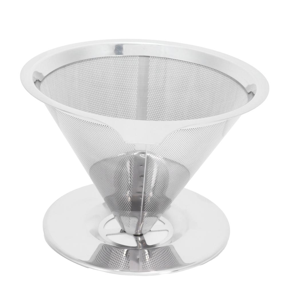 Stainless Steel Brew Drip Coffee Filter Funnel Cup Dripper Coffee Machine Accessories