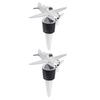 Wine Bottle Stoppers Airplane Shaped Vacumm Sealer Wine Corks Metal Beer Bottle Saver Airplane Bottle Reusable 3D Wine Corks