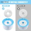 6/10/12Pcs Cat Water Fountain Replacement Filters Pre-Filter Sponges for 2.4L Pet Fountain Filtration System