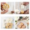 Plastic Moon Cake Molds Set 4 Stamps 3D Rabbit Pattern Cookie Stamps Pastry Hand Press Tool for Baking Enthusiasts
