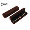 Jewelry Organizer Box Velvet Necklace Gift Storage Dust-Proof Small Handicraft