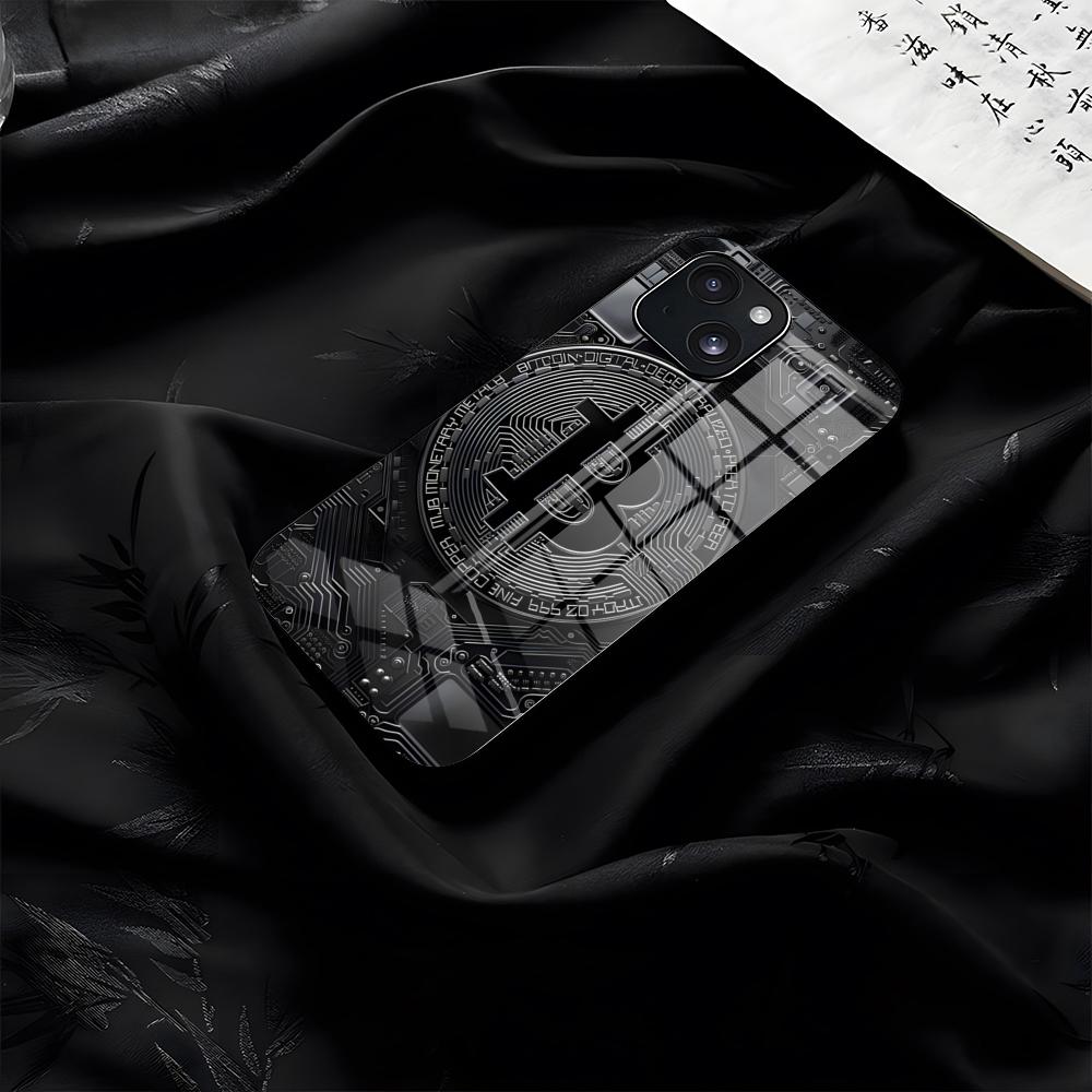 Bitcoin Phone Case For IPhone 17 Pro Max 16 15 14 Pro Max 13 11 Plus Glass Cover