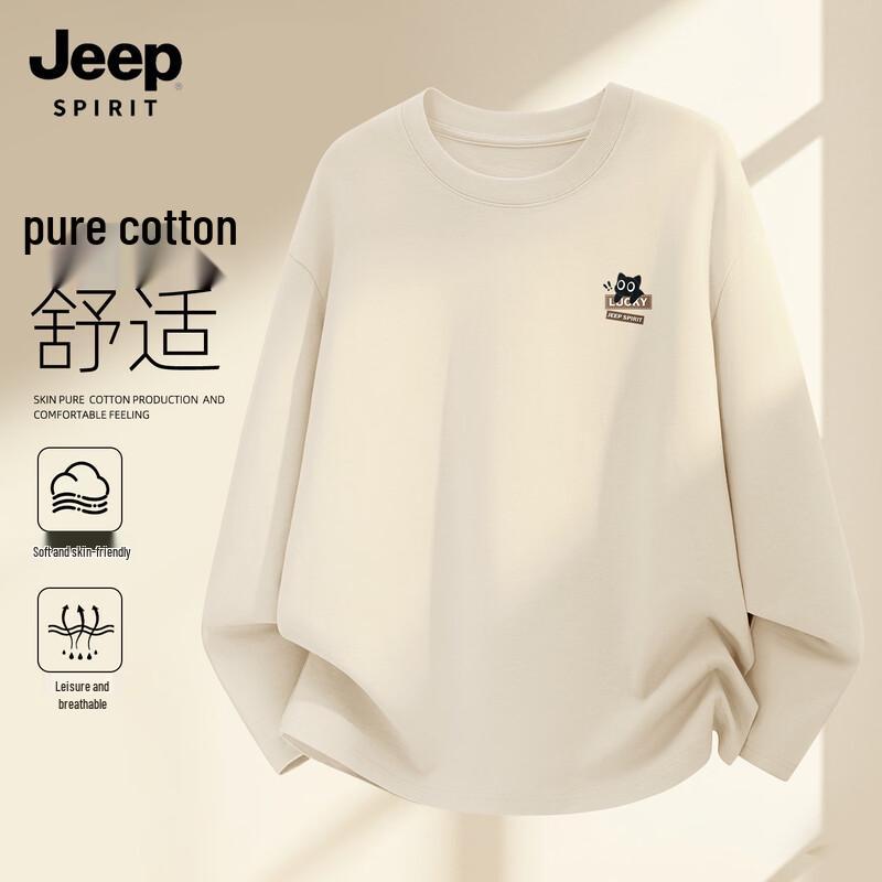 

Мужская футболка с длинным рукавом JEEP SPIRIT Счастливая кошка L