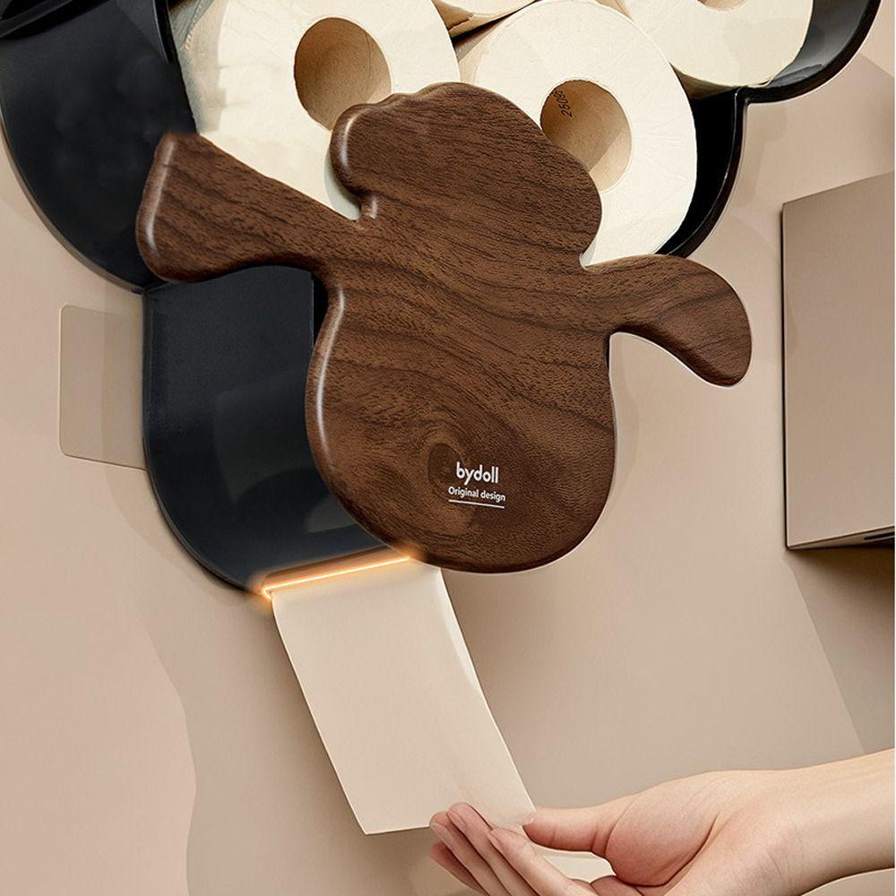 Plastic Sheep Toilet Roll Holder Wall Hanging Holds 12 Rolls Paper Towel Holder Space Saving Towel Roll Holder Home Accessories