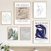 Abstract Minimalist Matisse Picasso Line Couple Wall Art Canvas Painting Posters And Prints Wall Pictures For Living Room Decor