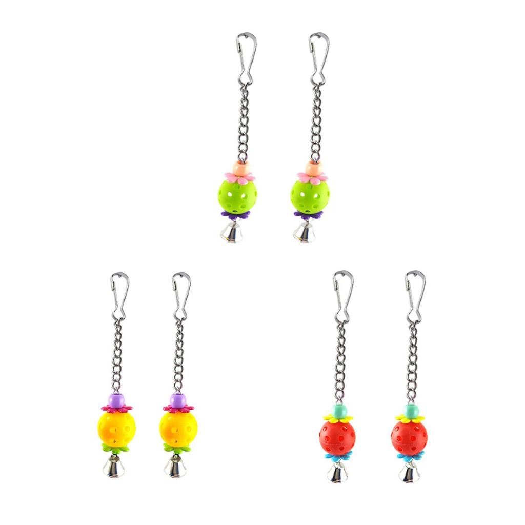 2x Pet Bird Toys Funny Strong Cage Colorful Toys for Macaw Cockatoo Lovebird