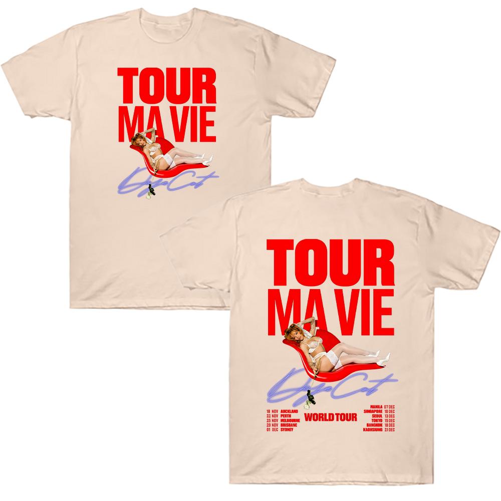 Doja Cat World Tour 2025 Pattern Tshirt Summer Mens Harajuku Fashion Cotton Tshirt Casual Comfortable Street Wear Y2K