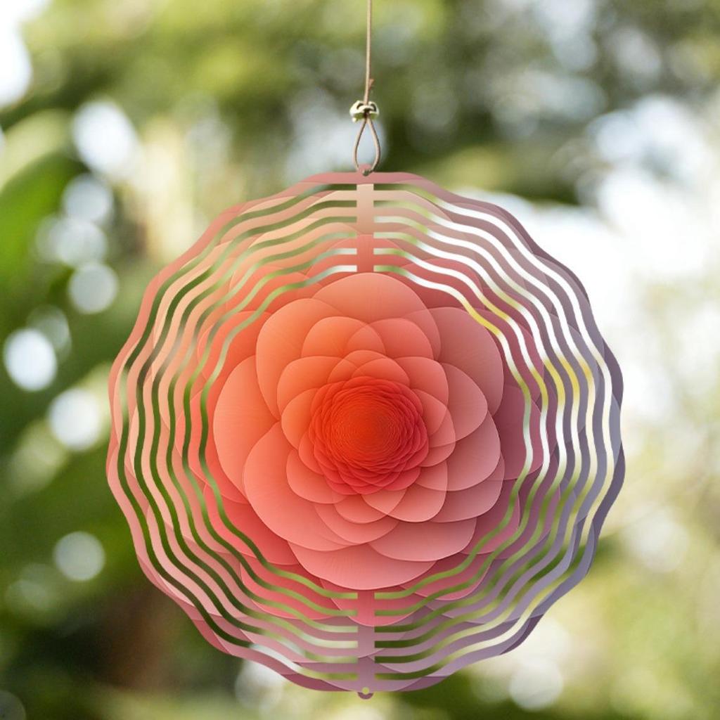 1pc 10-Inch Hanging Wind Chime, Outdoor Wind Chime Design Elegant, with 360° Rotating Hook, Suitable for Spring, Summer