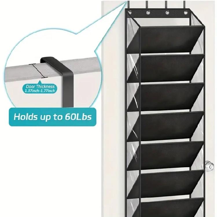 10-stufiges vertikales hängendes Schuhregal, perfekt zur Aufbewahrung von Schals, Handschuhen und Kleinteilen