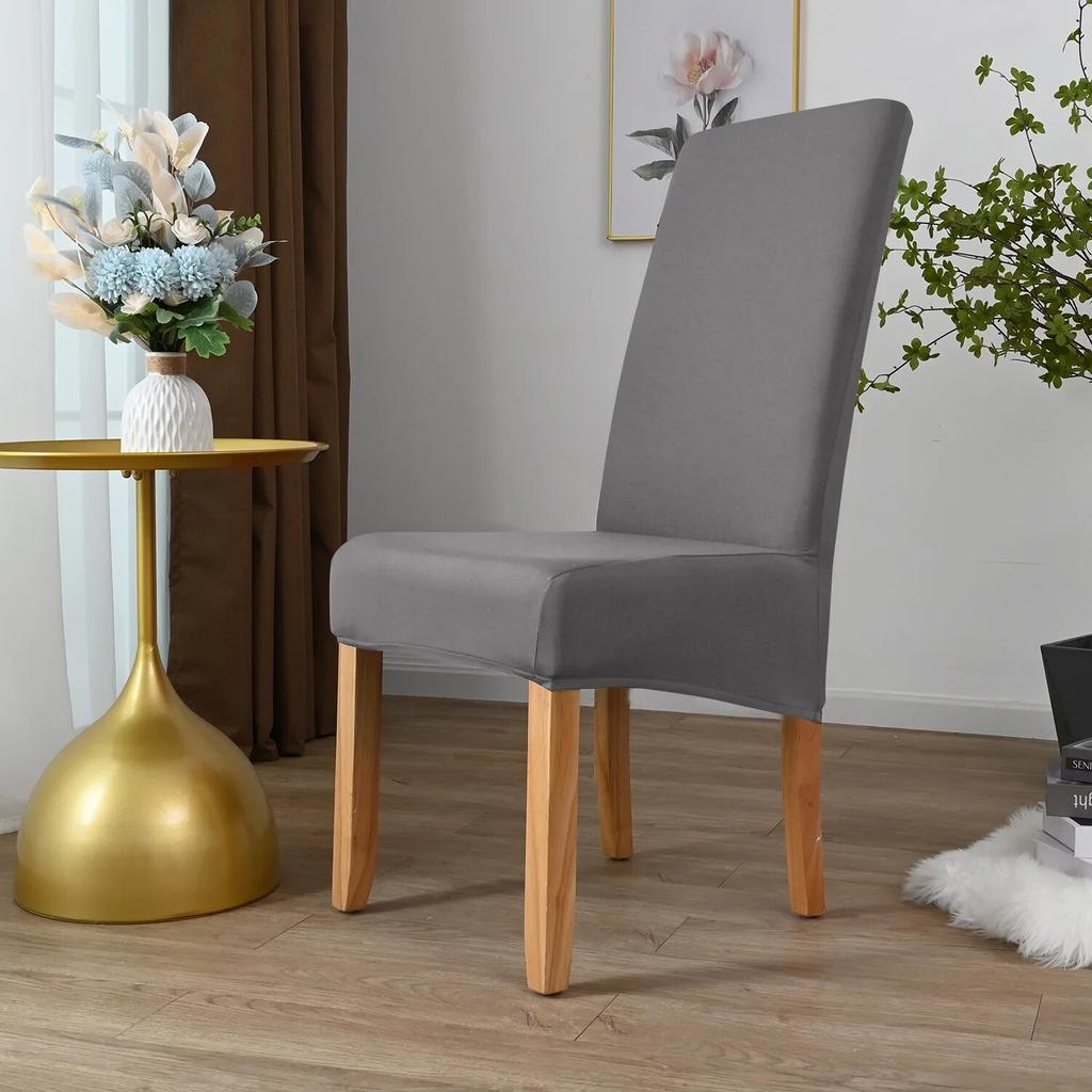 Printed King Back Chair Cover Stretch Large XL Size Chair Covers for Dining Room Home Hotel Banquet Decor Long Seat Protectors