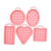 5 stk Non-stick Silikon Vaffelform Gjenbrukbar Bakeform for DIY Baking og Sunne Frokoster