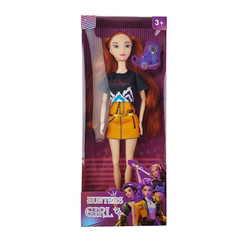 Doll Toys Kpop Demon Hunters Action Figure Toy Rumi Mira Zoey Beautiful Princess Baby Girl Dolls Plastic DlY Toy for Girls