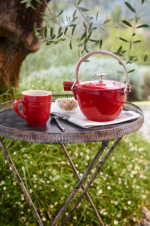 Staub "Cherry Mug, 350ml" Ceramic Pottery, Microwave Safe [Official Japanese Product] Ceramic Mug 40508-565