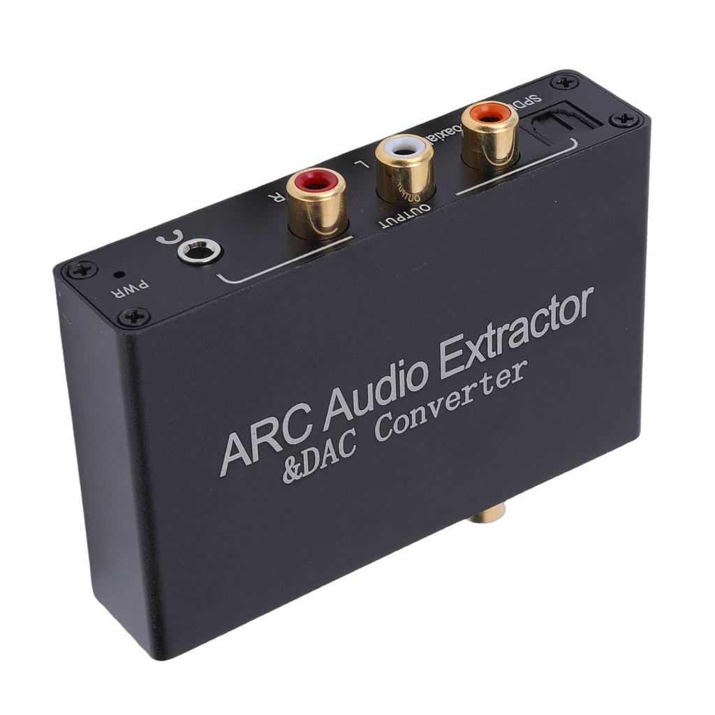 HD ARC Sound Extractor 192KHz DAC Digital to Analog Converter for HDTV Speaker Amplifier Headphone