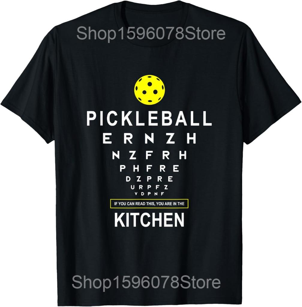 Funny Skeletons Playing Pickleball Paddle T Shirts Men Pure Cotton Humor Streetwear Tee Shirt Short Sleeve Unisex Loose Clothing