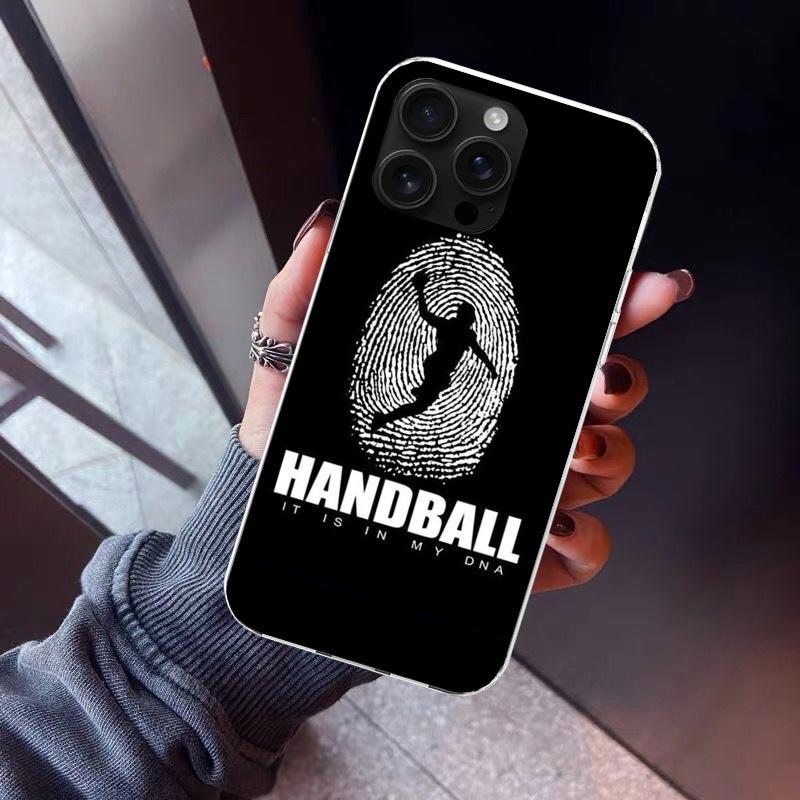 

Handball Sport Phone Case For iPhone 17 Air 16 15 Pro Max 14 Plus 13 Mini 12 11 Cover 7 8 SE Silicone Shell Print Fundas 17 Air iPhone 15 Pro