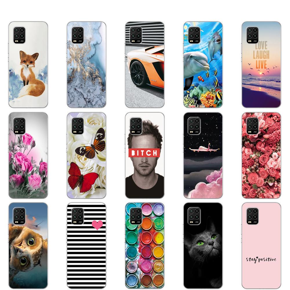 For Xiaomi Mi 10 Lite Case 6.57" Soft Silicon Tpu Cover For Xiaomi Mi 10Lite 5G Mi10Lite Phone Back Shell Bumper Funda