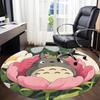 1pc Flower Totoro Office Round Area Rug, Under Office Chairs Bedroom Living Room Home Decor  a1022303