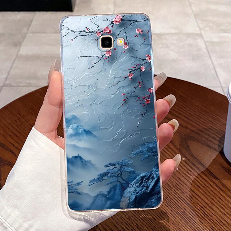 Für Samsung Galaxy J4 Plus Hülle SM-J415F Ästhetisch Niedliche Katze Astronaut Transparent Handyhülle Für Samsung J4Prime 2018 Rückseite