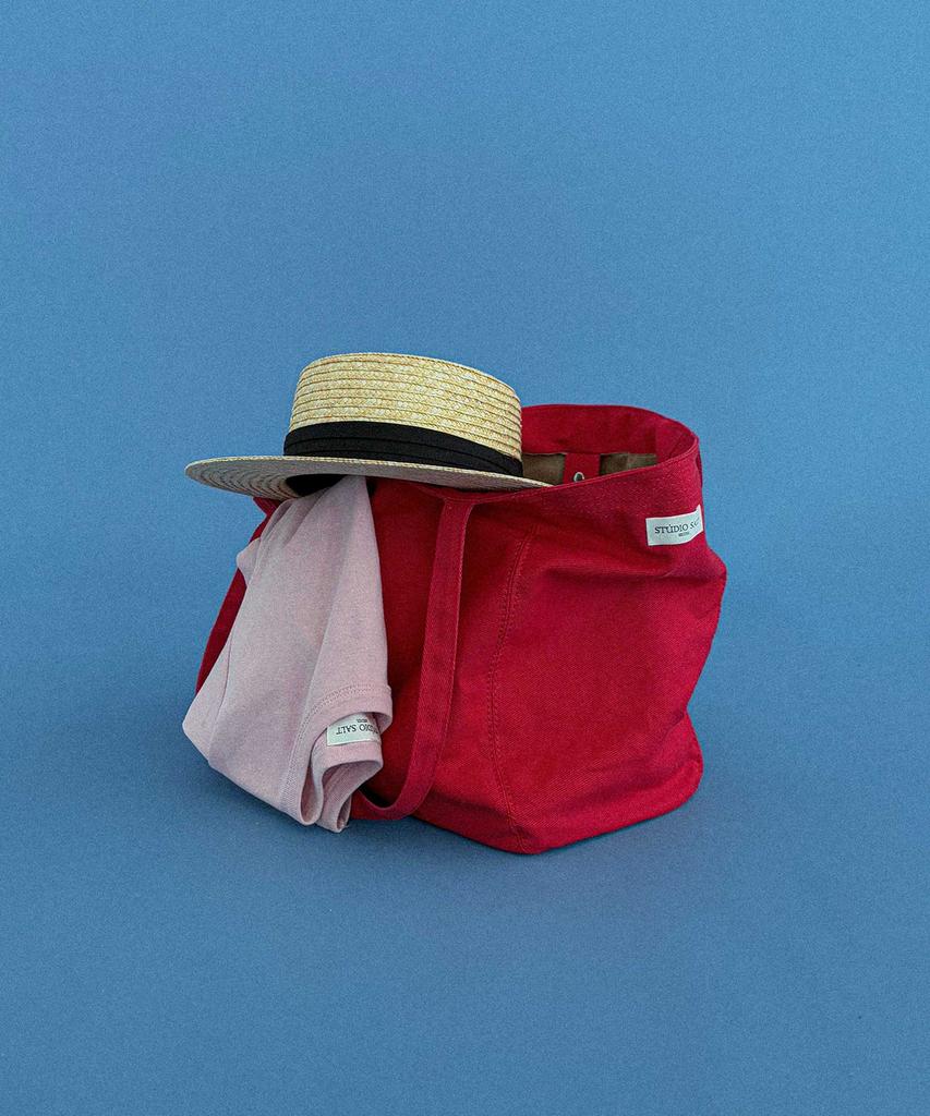 Studio Salt Carry Cotton Shopper Bag_Red