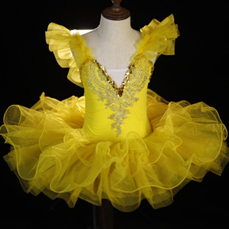 June 1 Children's Ballet Swan Costume - Girls Tulle Princess Dress for Dance