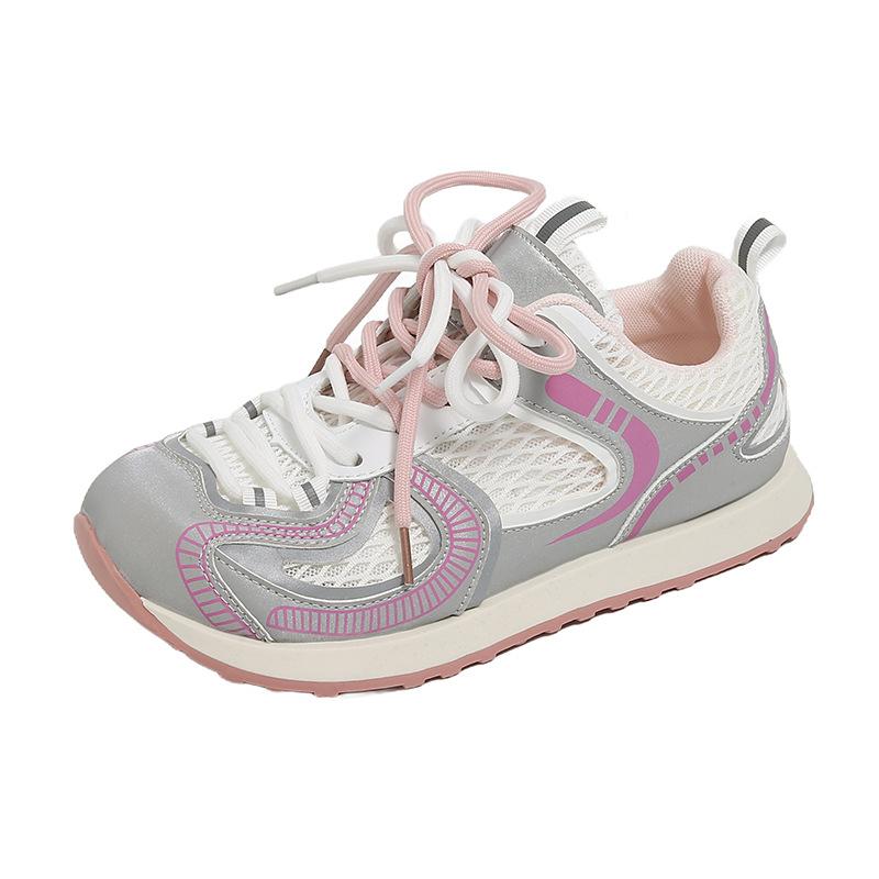 

Маленькие белые туфли женские летние новые студенческие повседневные спортивные универсальные кеды 40 розовый