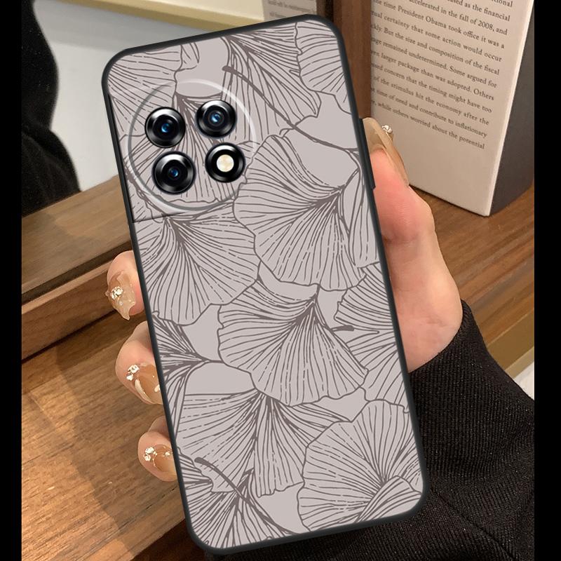 Ginkgo Leaf Gold Fol Art Case For OnePlus 15 R 13T 13R 12R 10T 8T 13 12 11 9 10 Pro Nord 5 CE 4 2 3 Lite N20 N30 Cover
