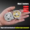 2M Metric Tape Measure Stainless Steel Retractable Metric Ruler Portable Mini Hollow Pocket Tape Measure Home Measuring Tools