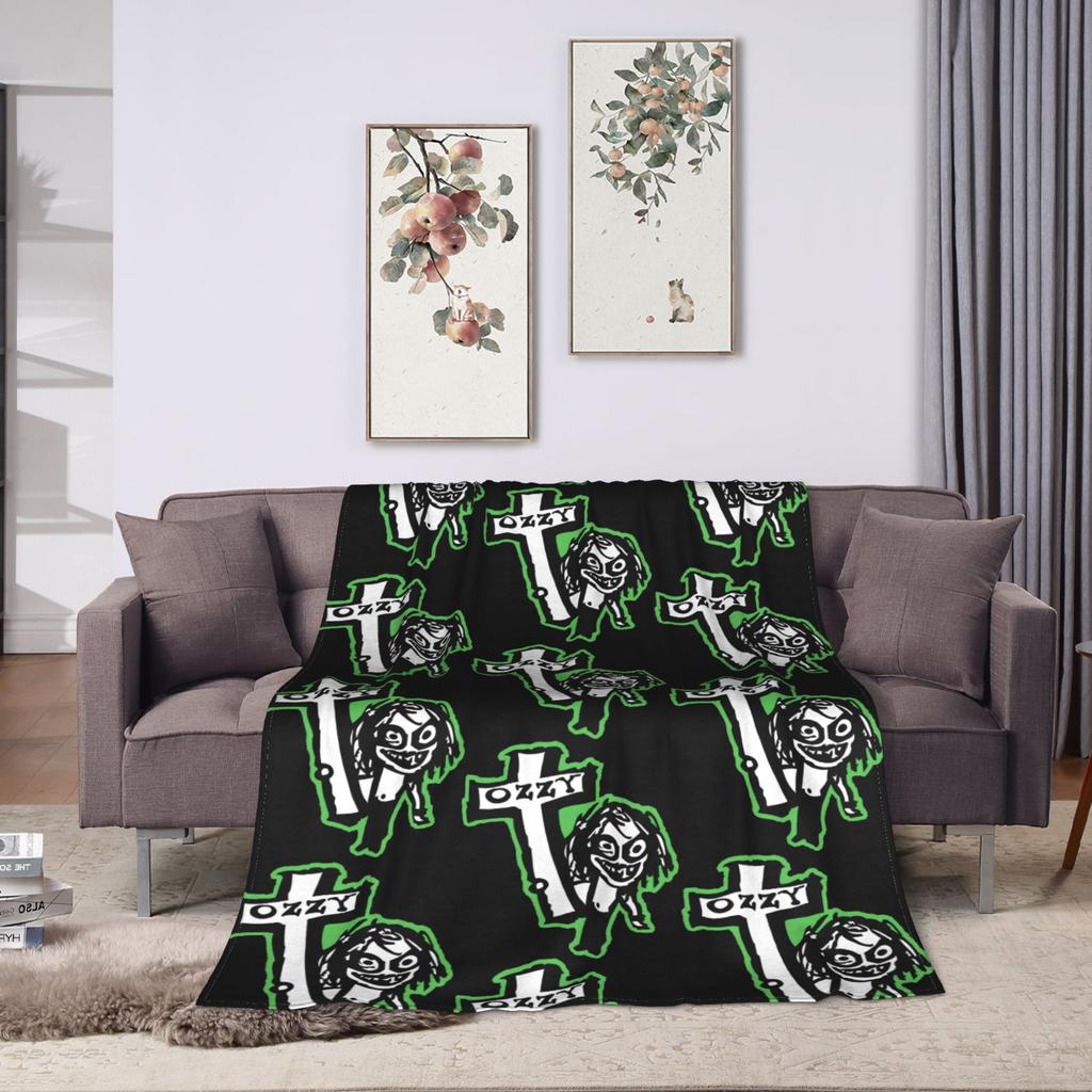 Ozzy Osbourne Blankets Coral Fleece Plush Summer Multi-function Lightweight Thin Throw Blanket for Bed Car Bedspreads