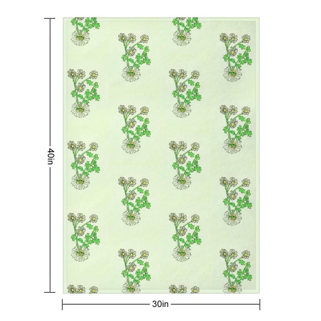 Green Capsid Bug On Chamomile Throw Blanket Multi-Purpose Luxury Brand For Baby Sleeping Bag Blankets